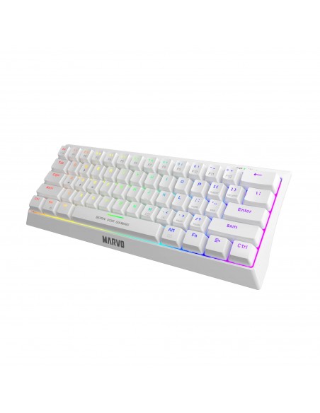 Marvo MA-KG962 WH SP-B Mecánico Blanco RGB