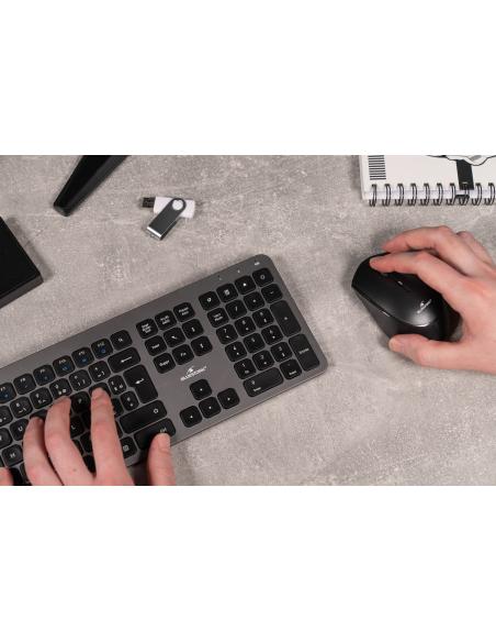 BLUESTORK WIRELESS PACK EASY SLIM - MOUSE & CISOR KEYBOARD - GREY - SP