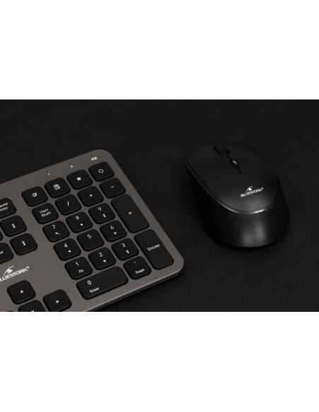 BLUESTORK WIRELESS PACK EASY SLIM - MOUSE & CISOR KEYBOARD - GREY - SP