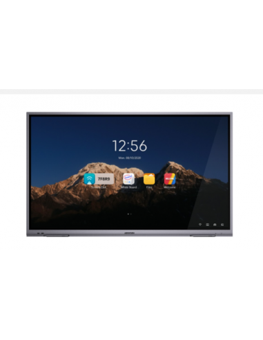 HIKVISION PANTALLA INTERACTIVA 86", 4K, ANDROID 8.0, 4-CORE A73 × 2 + A53 × 2, 1.5 GHZ, MEMORY 3GB, BUILD-IN 32GB STORAGE, 20 PO