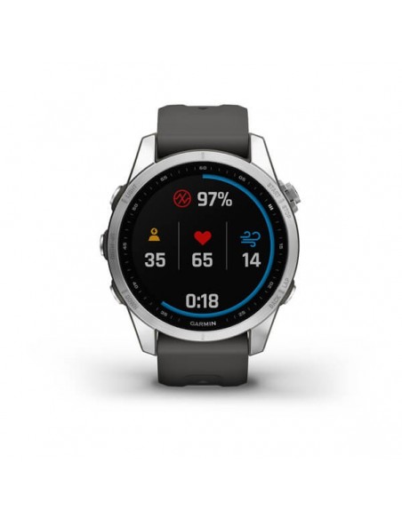 Garmin fenix 7S 3,05 cm (1.2") 42 mm MIP Plata GPS (satélite)