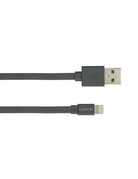 CABLE LIGHTNING A USB(A) 2.0 CANYON 1M BLANCO