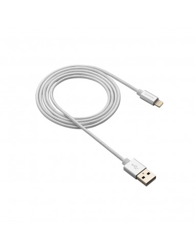 CABLE LIGHTNING TRENZADO A USB(A) 2.0 CANYON 1M WH