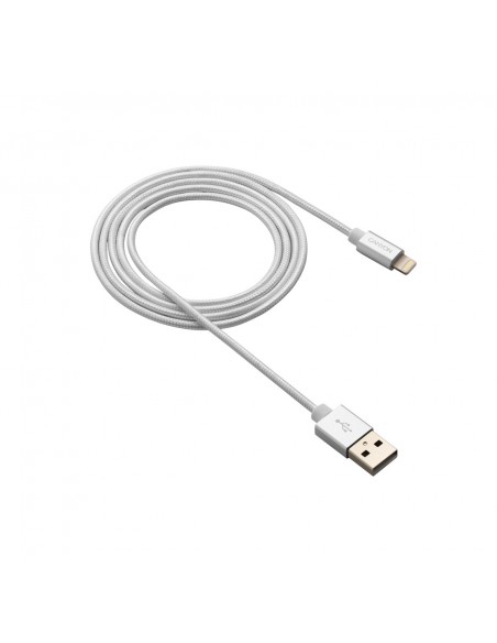 CABLE LIGHTNING TRENZADO A USB(A) 2.0 CANYON 1M WH