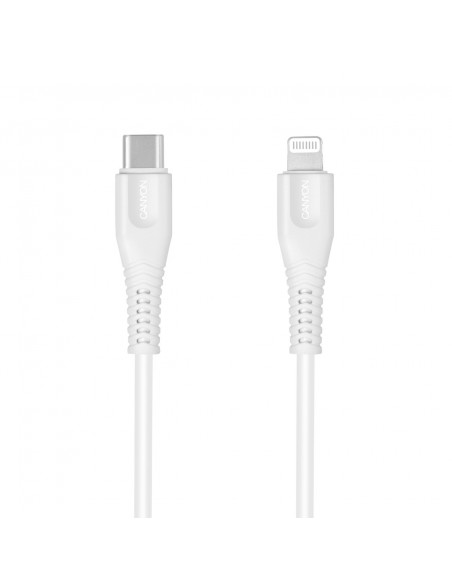 CABLE LIGHTNING A USB(C) CANYON 1.2M BLANCO