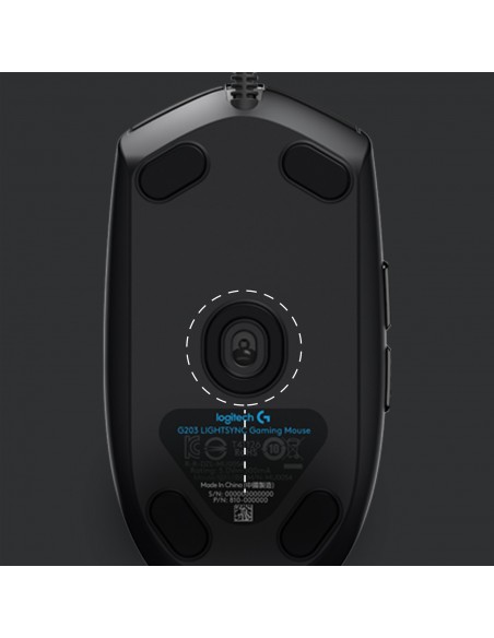Logitech G G203 raton gaming usb tipo a 8000dpi negro