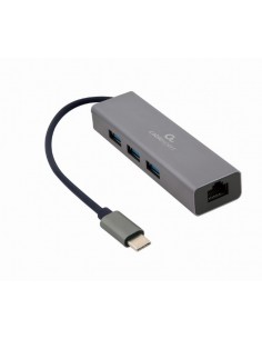 GEMBIRD ADAPTADOR DE RED USB-C GIGABIT CON CONCENTRADOR USB
