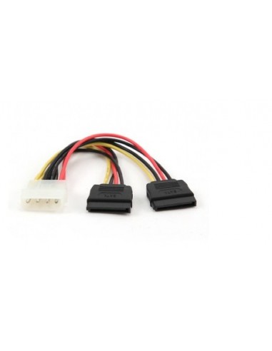 GEMBIRD CABLE CORRIENTE MOLEZ A 2X SATA 0.3M
