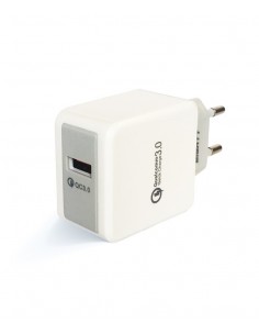 CARGADOR EIGHTT USB QUALCOOM 3.0 12W 12V 1.5A, 9V 1.8A, 5V 2.4A
