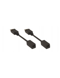Kramer Electronics ADC-DPM MDPF adaptador de cable de vídeo DisplayPort Mini DisplayPort Negro