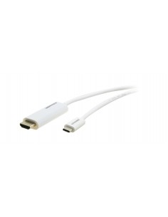 Kramer Electronics C-USBC HM10 adaptador de cable de vídeo 3 m USB Tipo C HDMI Blanco