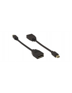 Kramer Electronics ADC-MDP DPF adaptador de cable de vídeo DisplayPort Mini DisplayPort Negro