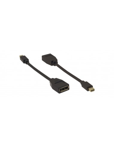Kramer Electronics ADC-MDP DPF adaptador de cable de vídeo DisplayPort Mini DisplayPort Negro