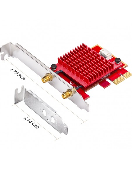 ADAPTADOR CUDY AX5400 WIFI 6E PCI EXPRESS ADAPTER WE3000S