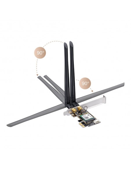 ADAPTADOR CUDY AX5400 WIFI 6E PCI EXPRESS ADAPTER WE3000