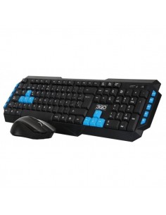 COMBO TECLADO+ RATON MULTIMEDIA 3GO M WIRELESS DRILE2 NEGRO USB