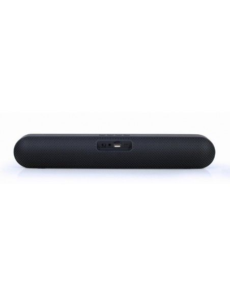 BARRA DE SONIDO GEMBIRDBLUETOOTH CON EFECTO DE LUZ LED NEGRA
