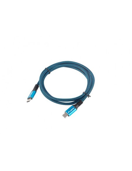 CABLE USB-C 4.0 LANBERG MACHO MACHO 1.2M 100W 8K 30HZ NEGRO AZUL