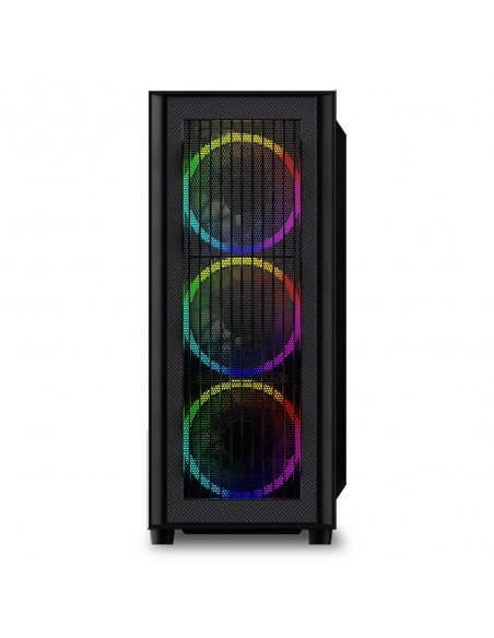 CAJA ATX SHARKOON RGB WAVE 2XUSB3.0 RGB SIN FUENTE NEGRO