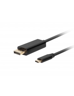 CABLE USB-C A DISPLAYPORT LANBERG MACHO MACHO 1.0M 4K 60HZ NEGRO