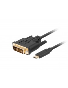 CABLE USB-C A DVI-D (24+1) LANBERG MACHO MACHO 1.0M NEGRO