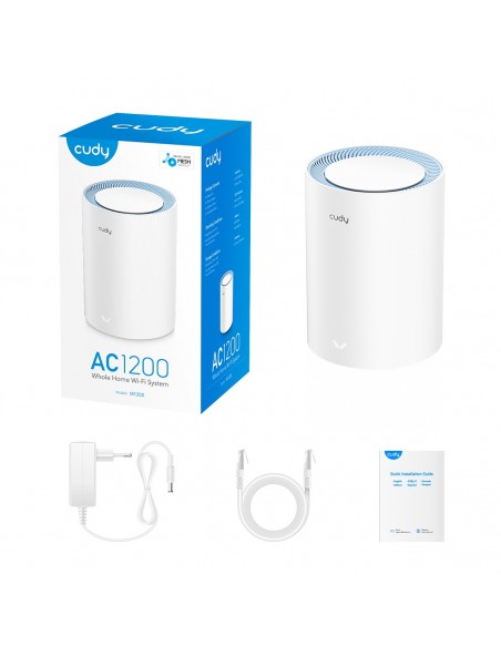 EXTENSOR MESH CUDY AC1200 WIFI MESH SOLUTION M1200 1-PACK