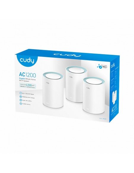 EXTENSOR MESH CUDY AC1200 WIFI GIGABIT MESH SOLUTION M1300 3-PACK