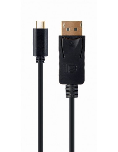 CABLE ADAPTADOR USB TIPO-C A DISPLAYPORT 4K 15 CM NEGRO