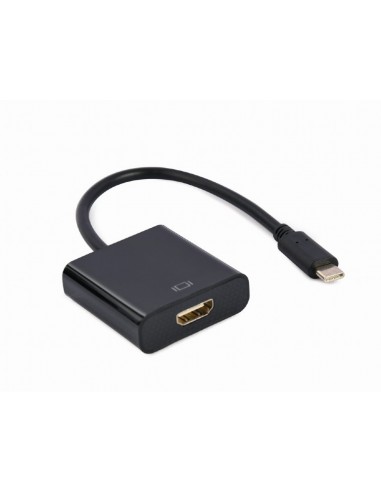 CABLE ADAPTADOR USB TIPO-C A HDMI 4K 30HZ 15 CM NEGRO