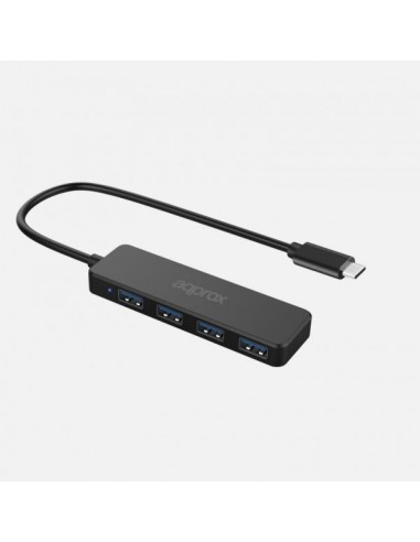 APPROX Adaptador 4 Puertos USB 3.0 HUB a Type C