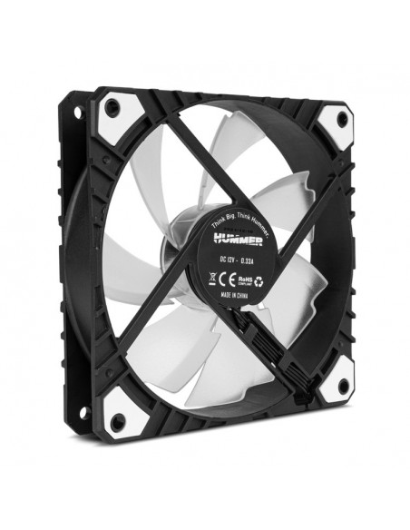 NOX Ventilador Hummer H-FAN PRO LED WHITE 120mmPWM