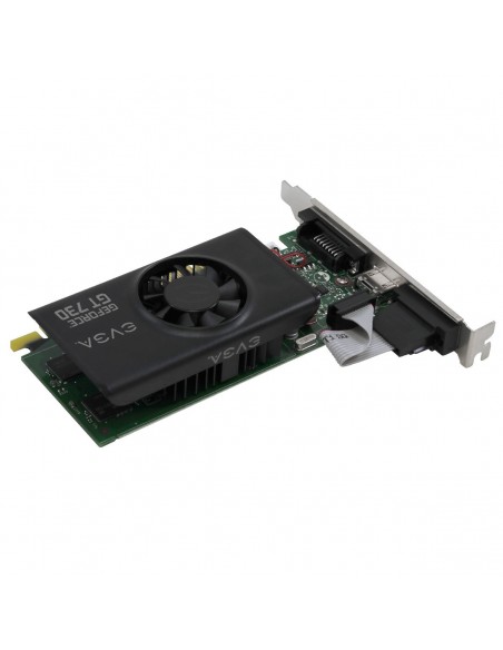 VGA  PCI-EX NVIDIA  EVGA GT 730 2GB GEFORCE GDDR5 02G-P3-3733-KR LOW PROFILE