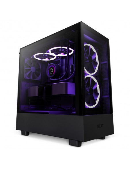 CAJA  ATX SEMITORRE NZXT H5 ELITE NEGRA CRISTAL TEMPLADO CC-H51EB-01