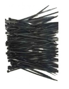Gembird NYTFR-250X3.6 presilla Nylon Negro 100 pieza(s)