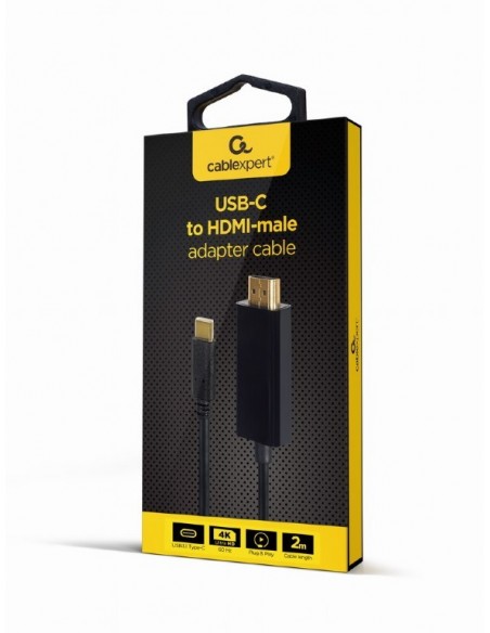 ADAPTADOR USB-C A HDMI-MACHO 4K 60HZ 2 M NEGRO