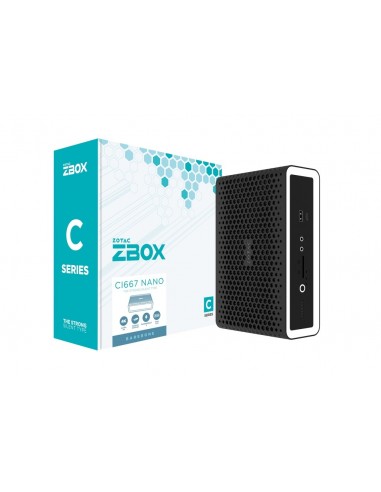 Zotac ZBOX CI667 nano 1,8 l tamaño PC Negro i7-1260P 3,4 GHz