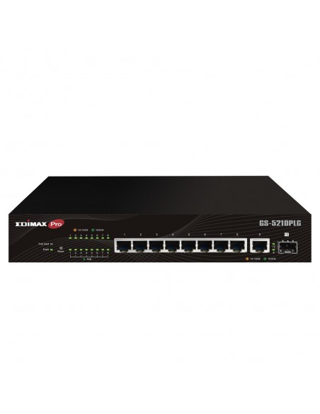 Edimax GS-5210PLG Switch 10xGbE LR PoE+ (1xSFP)