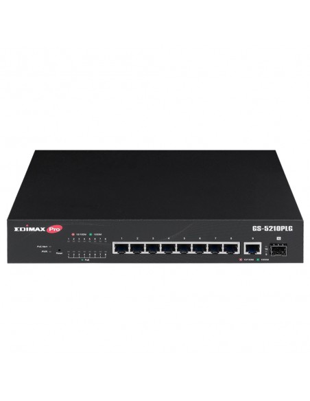 Edimax GS-5210PLG Switch 10xGbE LR PoE+ (1xSFP)