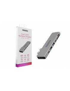Adaptador Sitecom USB-C Multiport + PD para MAC (CN-391
