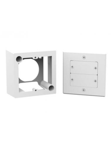 KRAMER IS - ROOM CONNECTIVITY ON-WALL BOX, 1 GANG EUROPEAN- 65MM - OWB-1G/65/EU (85-000025)