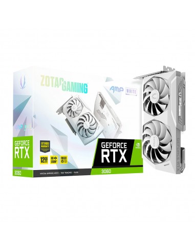 Zotac Gaming AMP White Edition GeForce RTX 3060 12GB GDDR6 DLSS Blanca