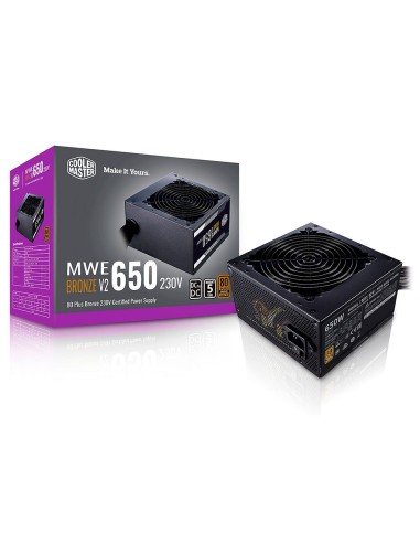 Cooler Master MWE 650 V2 750W ATX 80 Plus Bronze Negra