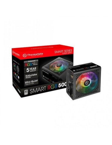 Thermaltake Smart RGB 500W ATX 80 Plus Negra