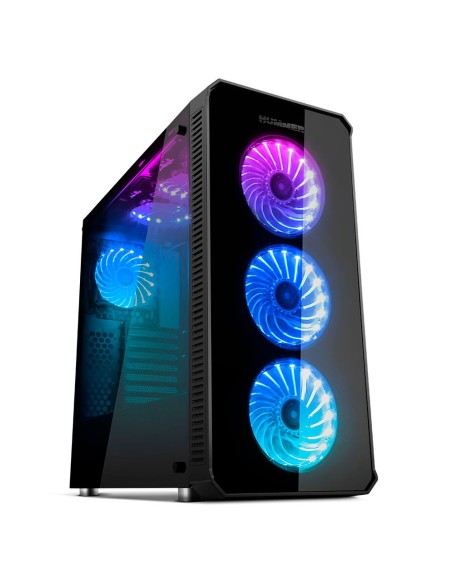 NOX Hummer TGX RGB ATX Cristal Templado Negra
