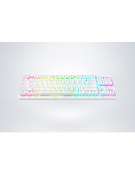 Razer DeathStalker V2 Pro Tenkeyless teclado USB + RF Wireless + Bluetooth QWERTY Inglés de EE. UU. Blanco