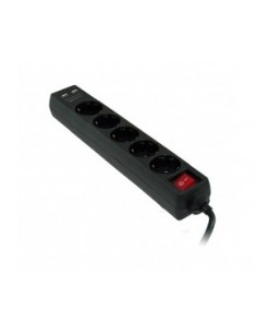 REGLETA 3GO 5 TOMAS 2xUSB 2.1A 1.5M