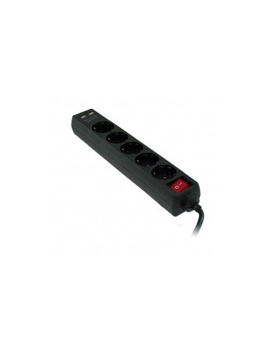 REGLETA 3GO 5 TOMAS 2xUSB 2.1A 1.5M