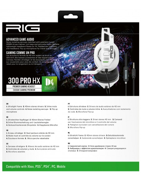 Nacon Auriculares Gaming RIG 300HX XBX