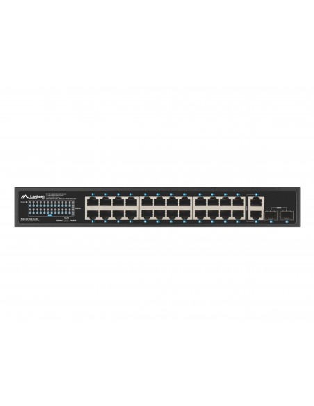 SWITCH LANBERG 24 PTOS 1GB POE+ 2X SFP 2X GBIT ETHERNET 250W RACK 19"