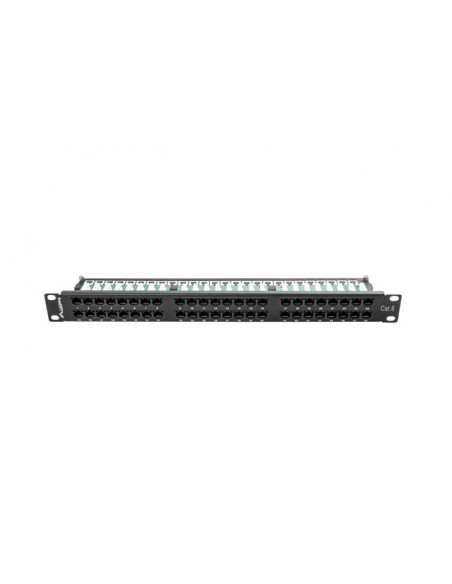 PATCH PANEL LANBERG 48 PUERTOS 1U 19? CAT.6 NEGRO